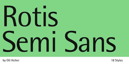 Rotis Semi Sans Font Poster 1
